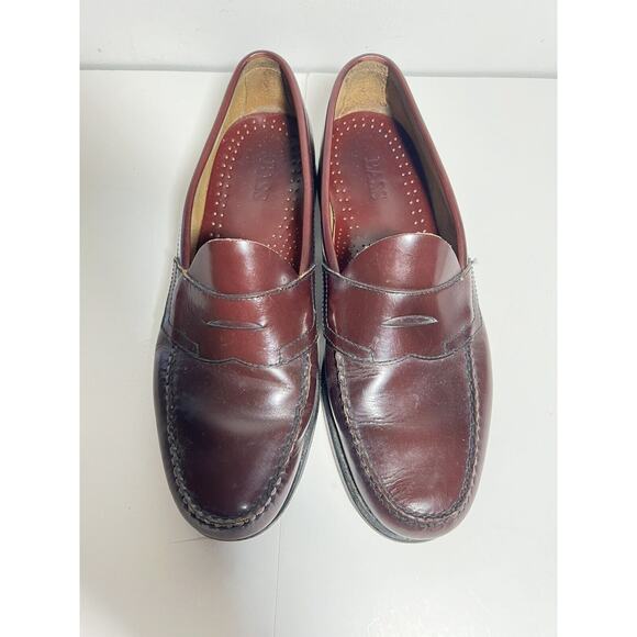 Bass Men's EUC Cherry Leather Penny Loafer Slip On Shoe Classic Size 12 M - Picture 2 of 6
